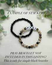 Load image into Gallery viewer, Black Stacker pre-made bracelet
