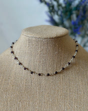 Load image into Gallery viewer, Royal Plum- Silver Wire Wrapped Necklace
