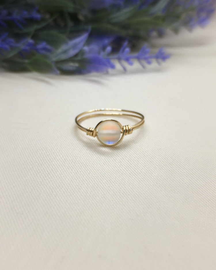 Iridescent- Gold Ring